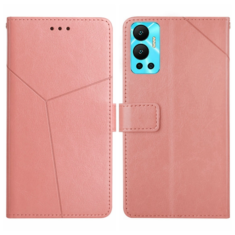 HT01 Cassa del telefono di cuoio di vibrazione del modello a forma di Y, For Infinix Hot 11s, For Infinix Hot 12, For Infinix Hot 12 Play, For Infinix Hot 12i
