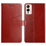 HT01 Cassa del telefono di cuoio di vibrazione del modello a forma di Y, For Infinix Hot 11s, For Infinix Hot 12, For Infinix Hot 12 Play, For Infinix Hot 12i