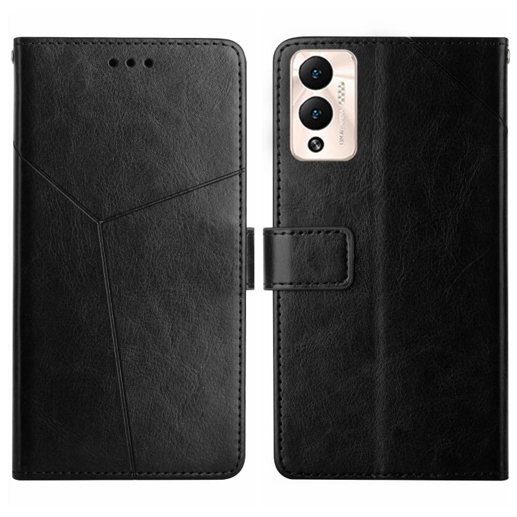 HT01 Cassa del telefono di cuoio di vibrazione del modello a forma di Y, For Infinix Hot 11s, For Infinix Hot 12, For Infinix Hot 12 Play, For Infinix Hot 12i