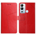 HT01 Cassa del telefono di cuoio di vibrazione del modello a forma di Y, For Infinix Hot 11s, For Infinix Hot 12, For Infinix Hot 12 Play, For Infinix Hot 12i