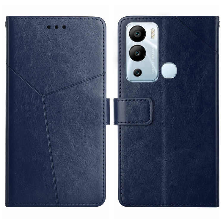 HT01 Cassa del telefono di cuoio di vibrazione del modello a forma di Y, For Infinix Hot 11s, For Infinix Hot 12, For Infinix Hot 12 Play, For Infinix Hot 12i