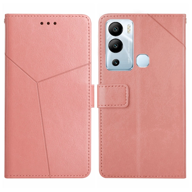 HT01 Cassa del telefono di cuoio di vibrazione del modello a forma di Y, For Infinix Hot 11s, For Infinix Hot 12, For Infinix Hot 12 Play, For Infinix Hot 12i