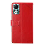 HT01 Cassa del telefono di cuoio di vibrazione del modello a forma di Y, For Infinix Hot 11s NFC, For Infinix Note 10, For Infinix Note 10 Pro, For Infinix Note 11