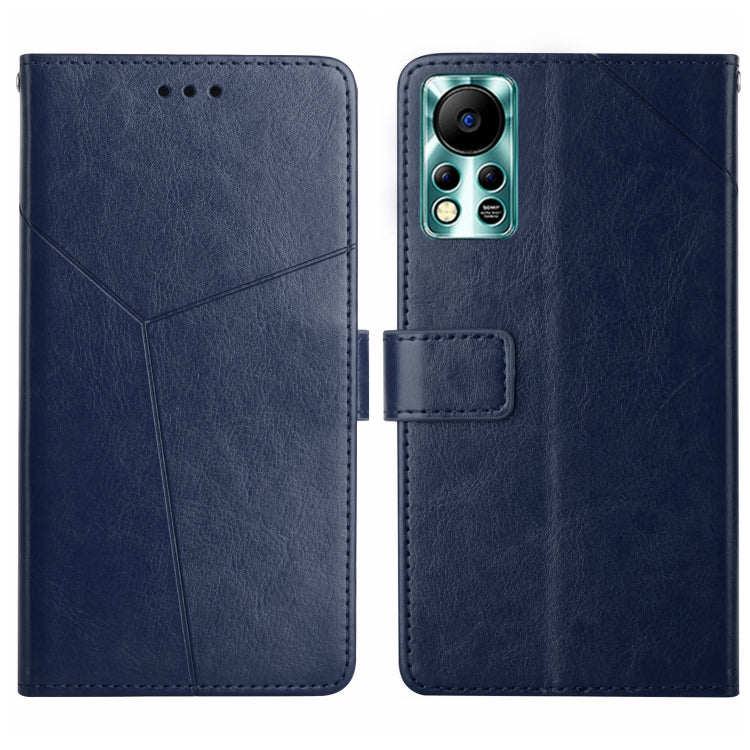 HT01 Cassa del telefono di cuoio di vibrazione del modello a forma di Y, For Infinix Hot 11s NFC, For Infinix Note 10, For Infinix Note 10 Pro, For Infinix Note 11