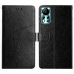 HT01 Cassa del telefono di cuoio di vibrazione del modello a forma di Y, For Infinix Hot 11s NFC, For Infinix Note 10, For Infinix Note 10 Pro, For Infinix Note 11