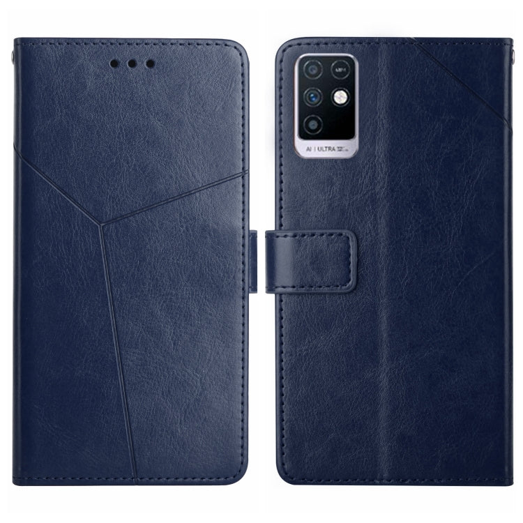 HT01 Cassa del telefono di cuoio di vibrazione del modello a forma di Y, For Infinix Hot 11s NFC, For Infinix Note 10, For Infinix Note 10 Pro, For Infinix Note 11
