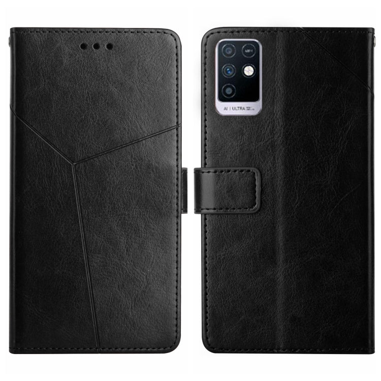 HT01 Cassa del telefono di cuoio di vibrazione del modello a forma di Y, For Infinix Hot 11s NFC, For Infinix Note 10, For Infinix Note 10 Pro, For Infinix Note 11