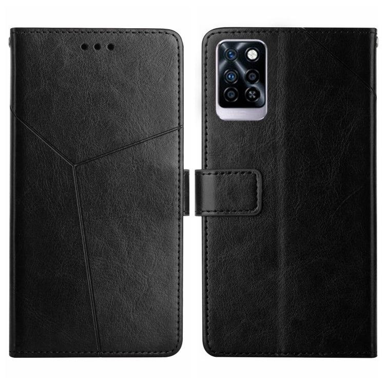 HT01 Cassa del telefono di cuoio di vibrazione del modello a forma di Y, For Infinix Hot 11s NFC, For Infinix Note 10, For Infinix Note 10 Pro, For Infinix Note 11