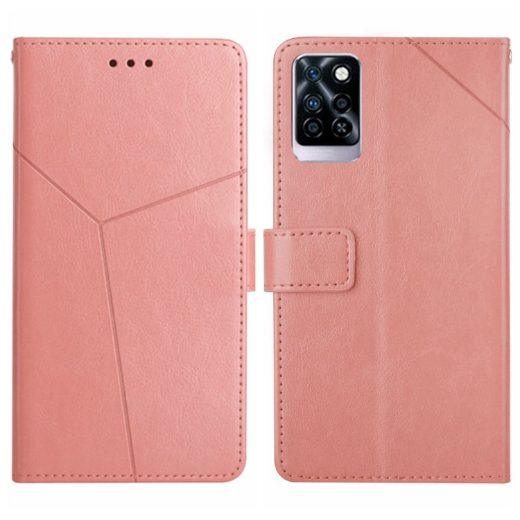HT01 Cassa del telefono di cuoio di vibrazione del modello a forma di Y, For Infinix Hot 11s NFC, For Infinix Note 10, For Infinix Note 10 Pro, For Infinix Note 11