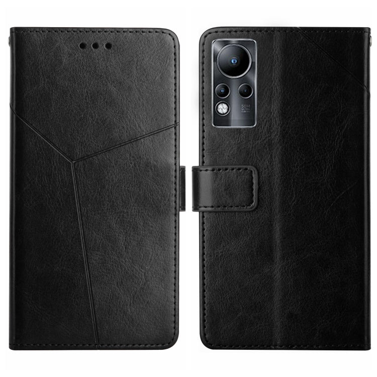 HT01 Cassa del telefono di cuoio di vibrazione del modello a forma di Y, For Infinix Hot 11s NFC, For Infinix Note 10, For Infinix Note 10 Pro, For Infinix Note 11
