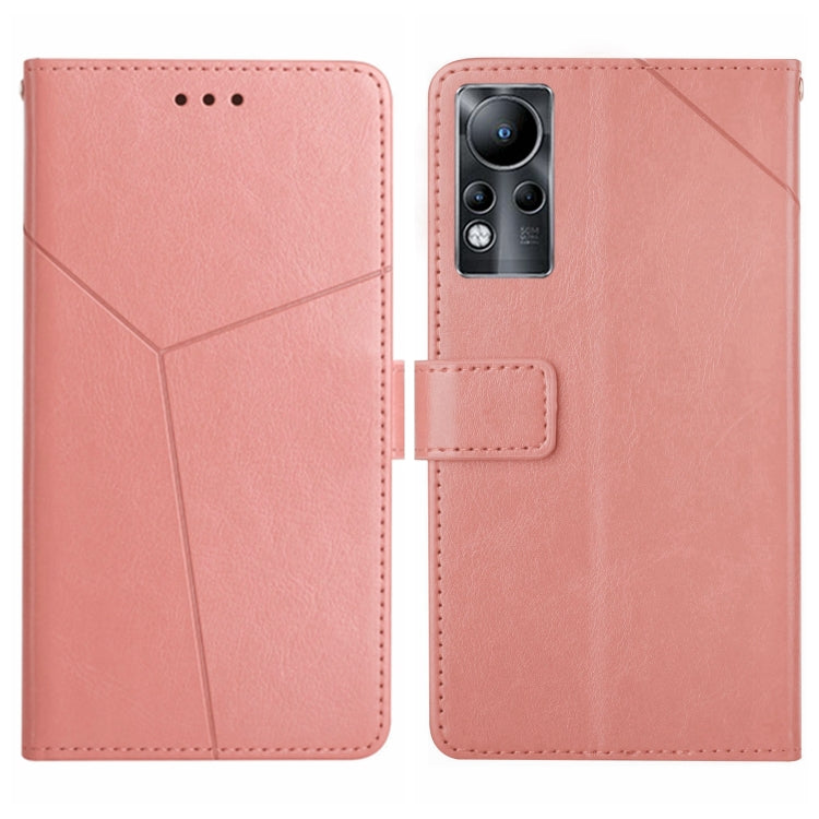 HT01 Cassa del telefono di cuoio di vibrazione del modello a forma di Y, For Infinix Hot 11s NFC, For Infinix Note 10, For Infinix Note 10 Pro, For Infinix Note 11