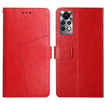 HT01 Cassa del telefono di cuoio di vibrazione del modello a forma di Y, For Infinix Note 11 Pro, For Infinix Note 12 G96, For Infinix Smart 6