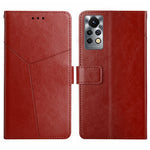 HT01 Cassa del telefono di cuoio di vibrazione del modello a forma di Y, For Infinix Note 11 Pro, For Infinix Note 12 G96, For Infinix Smart 6
