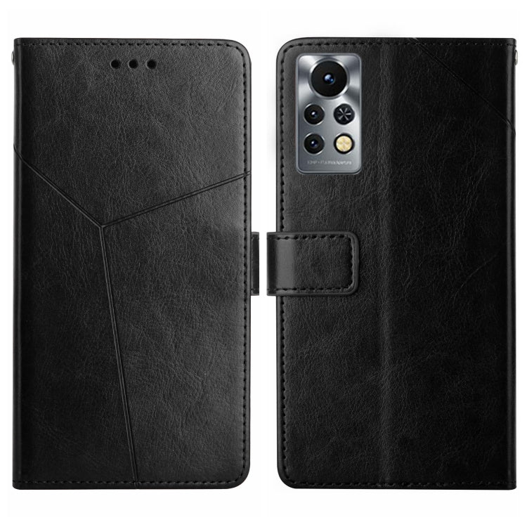 HT01 Cassa del telefono di cuoio di vibrazione del modello a forma di Y, For Infinix Note 11 Pro, For Infinix Note 12 G96, For Infinix Smart 6