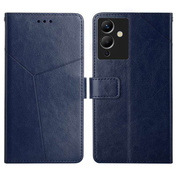 HT01 Cassa del telefono di cuoio di vibrazione del modello a forma di Y, For Infinix Note 11 Pro, For Infinix Note 12 G96, For Infinix Smart 6