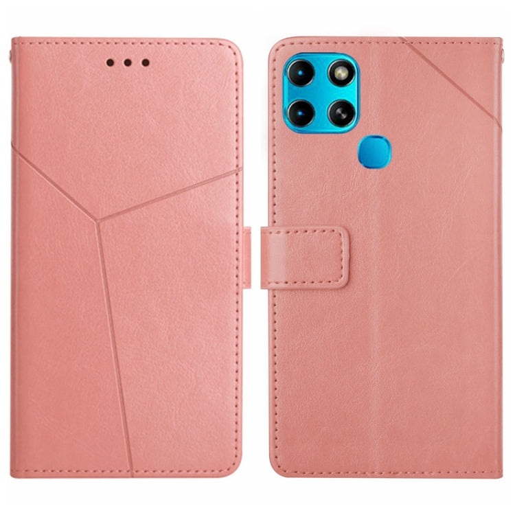 HT01 Cassa del telefono di cuoio di vibrazione del modello a forma di Y, For Infinix Note 11 Pro, For Infinix Note 12 G96, For Infinix Smart 6