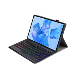 Custodia in pelle per tablet con tastiera Bluetooth staccabile con retroilluminazione AHW12-BS, AHW12-BS