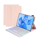 Custodia in pelle per tablet con tastiera Bluetooth staccabile con retroilluminazione AHW12-BS, AHW12-BS