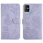 HT03 Cassa del telefono di cuoio di vibrazione impressa farfalla di sensibilità della pelle, For Infinix Hot 10, For Infinix Hot 10i/Smart 5 Pro, For Infinix Hot 10s/10T, For Infinix Hot 11