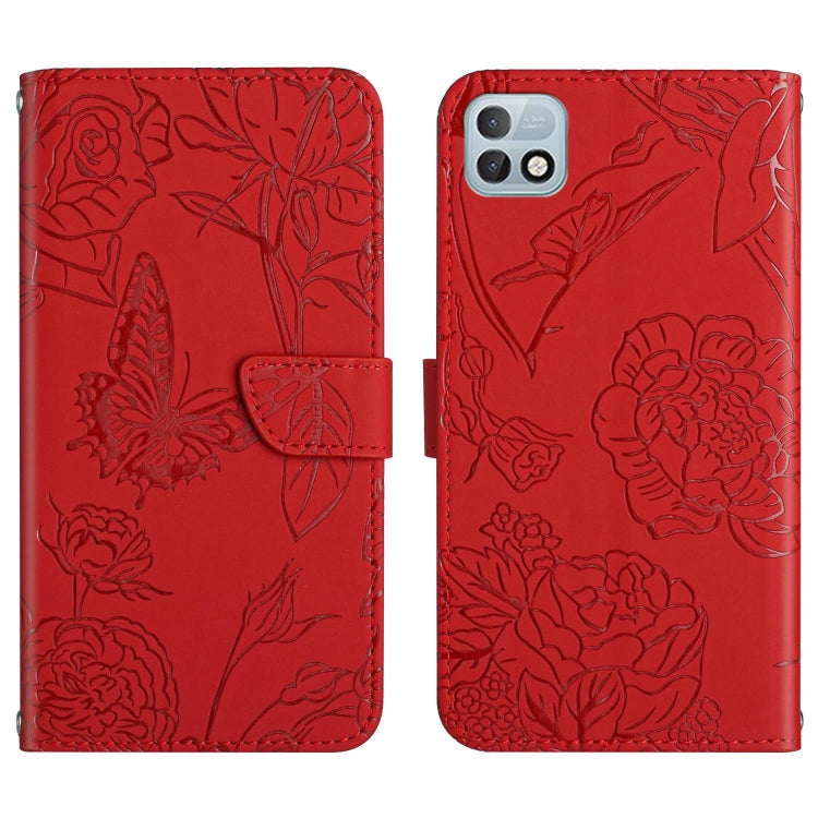 HT03 Cassa del telefono di cuoio di vibrazione impressa farfalla di sensibilità della pelle, For Infinix Hot 10, For Infinix Hot 10i/Smart 5 Pro, For Infinix Hot 10s/10T, For Infinix Hot 11