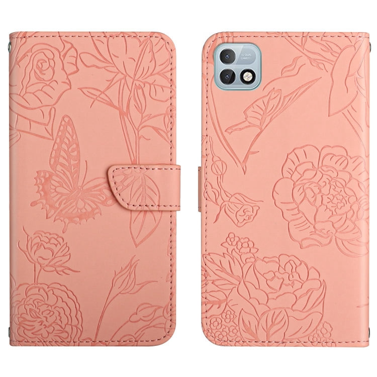 HT03 Cassa del telefono di cuoio di vibrazione impressa farfalla di sensibilità della pelle, For Infinix Hot 10, For Infinix Hot 10i/Smart 5 Pro, For Infinix Hot 10s/10T, For Infinix Hot 11
