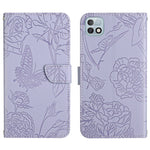 HT03 Cassa del telefono di cuoio di vibrazione impressa farfalla di sensibilità della pelle, For Infinix Hot 10, For Infinix Hot 10i/Smart 5 Pro, For Infinix Hot 10s/10T, For Infinix Hot 11