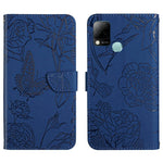 HT03 Cassa del telefono di cuoio di vibrazione impressa farfalla di sensibilità della pelle, For Infinix Hot 10, For Infinix Hot 10i/Smart 5 Pro, For Infinix Hot 10s/10T, For Infinix Hot 11