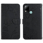 HT03 Cassa del telefono di cuoio di vibrazione impressa farfalla di sensibilità della pelle, For Infinix Hot 10, For Infinix Hot 10i/Smart 5 Pro, For Infinix Hot 10s/10T, For Infinix Hot 11