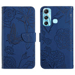 HT03 Cassa del telefono di cuoio di vibrazione impressa farfalla di sensibilità della pelle, For Infinix Hot 10, For Infinix Hot 10i/Smart 5 Pro, For Infinix Hot 10s/10T, For Infinix Hot 11