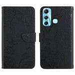 HT03 Cassa del telefono di cuoio di vibrazione impressa farfalla di sensibilità della pelle, For Infinix Hot 10, For Infinix Hot 10i/Smart 5 Pro, For Infinix Hot 10s/10T, For Infinix Hot 11