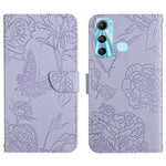 HT03 Cassa del telefono di cuoio di vibrazione impressa farfalla di sensibilità della pelle, For Infinix Hot 10, For Infinix Hot 10i/Smart 5 Pro, For Infinix Hot 10s/10T, For Infinix Hot 11
