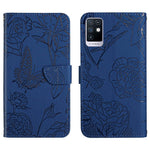HT03 Cassa del telefono di cuoio di vibrazione impressa farfalla di sensibilità della pelle, For Infinix Note 10, For Infinix Note 10 Pro, For Infinix Note 11, For Infinix Note 11 Pro