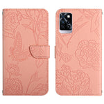 HT03 Cassa del telefono di cuoio di vibrazione impressa farfalla di sensibilità della pelle, For Infinix Note 10, For Infinix Note 10 Pro, For Infinix Note 11, For Infinix Note 11 Pro