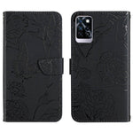HT03 Cassa del telefono di cuoio di vibrazione impressa farfalla di sensibilità della pelle, For Infinix Note 10, For Infinix Note 10 Pro, For Infinix Note 11, For Infinix Note 11 Pro