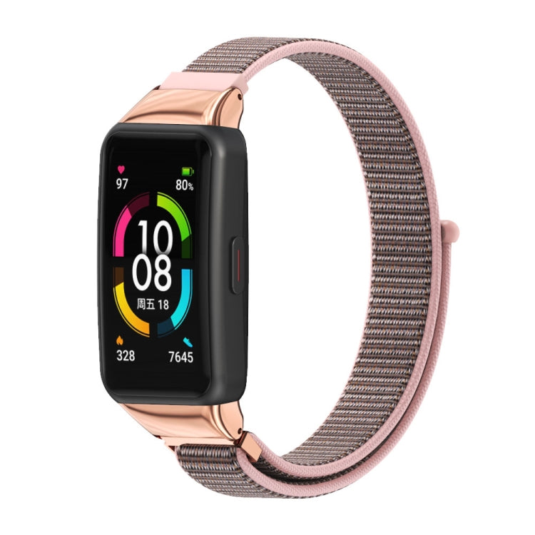 Cinturino per orologio in nylon traspirante Mijobs, For Huawei Band 6 / Honor Band 6