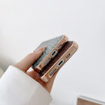 Custodia per telefono galvanica nano in vera pelle con trama di coccodrillo, For iPhone 14, For iPhone 13