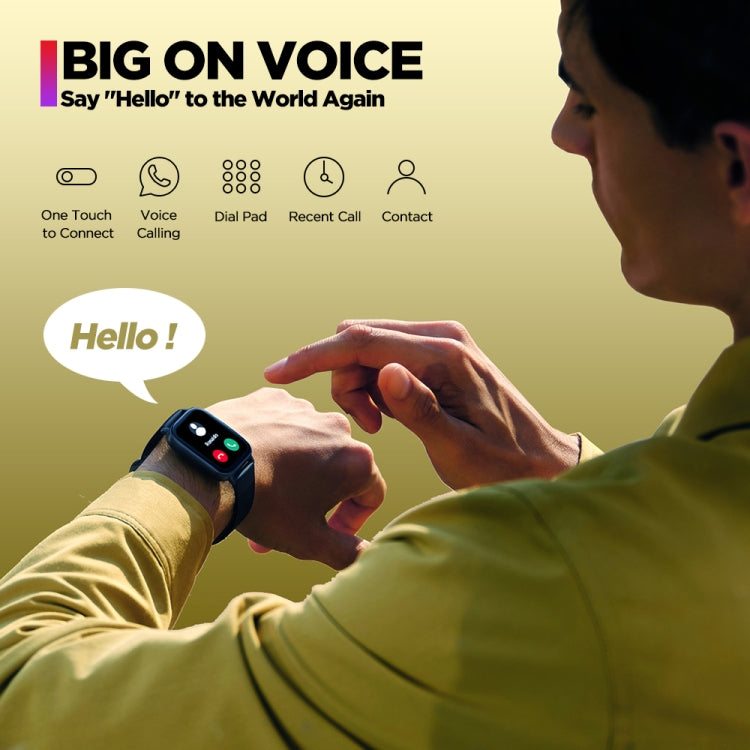 Zeblaze Btalk Smartwatch per salute e fitness con display a colori di grandi dimensioni da 1,86 pollici
