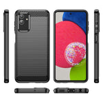 Custodia per telefono TPU in fibra di carbonio con trama spazzolata, For Samsung Galaxy M13 5G, For Motorola Moto G Stylus 5G 2022