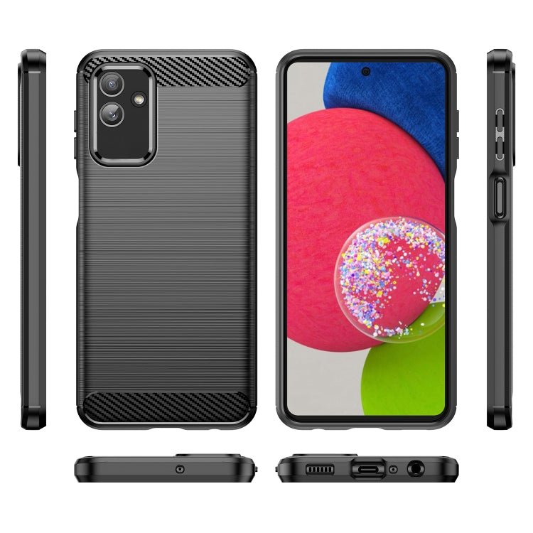 Custodia per telefono TPU in fibra di carbonio con trama spazzolata, For Samsung Galaxy M13 5G, For Motorola Moto G Stylus 5G 2022
