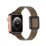 Cinturino magnetico con fibbia quadrata nera per Apple Watch Series, 7 45mm / 6&SE&5&4 44mm / 3&2&1 42mm, 7 41mm / 6&SE&5&4 40mm / 3&2&1 38mm