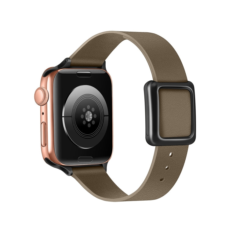 Cinturino magnetico con fibbia quadrata nera per Apple Watch Series, 7 45mm / 6&SE&5&4 44mm / 3&2&1 42mm, 7 41mm / 6&SE&5&4 40mm / 3&2&1 38mm
