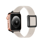 Cinturino magnetico con fibbia quadrata nera per Apple Watch Series, 7 45mm / 6&SE&5&4 44mm / 3&2&1 42mm, 7 41mm / 6&SE&5&4 40mm / 3&2&1 38mm