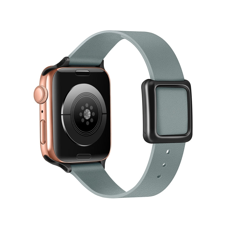 Cinturino magnetico con fibbia quadrata nera per Apple Watch Series, 7 45mm / 6&SE&5&4 44mm / 3&2&1 42mm, 7 41mm / 6&SE&5&4 40mm / 3&2&1 38mm