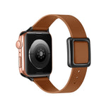 Cinturino magnetico con fibbia quadrata nera per Apple Watch Series, 7 45mm / 6&SE&5&4 44mm / 3&2&1 42mm, 7 41mm / 6&SE&5&4 40mm / 3&2&1 38mm
