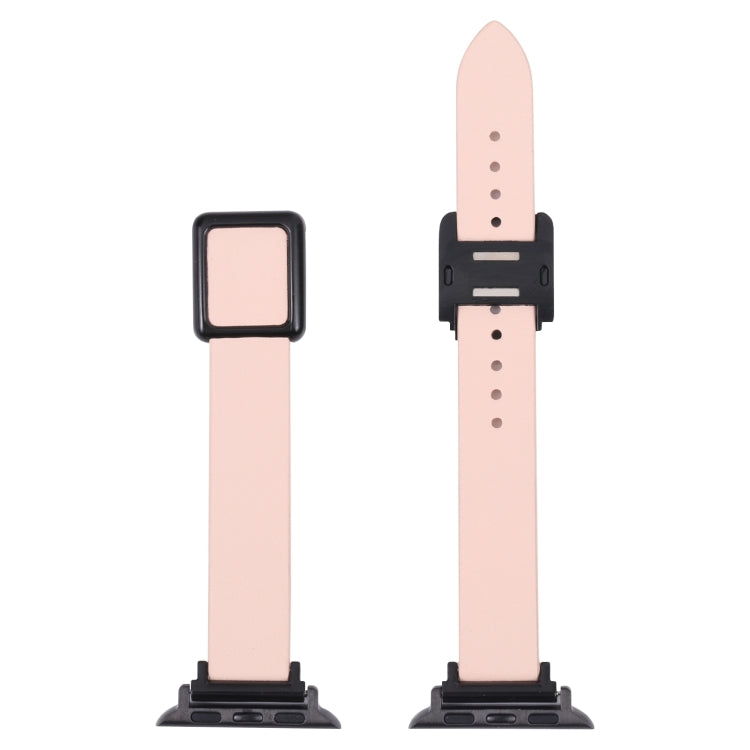 Cinturino magnetico con fibbia quadrata nera per Apple Watch Series, 7 45mm / 6&SE&5&4 44mm / 3&2&1 42mm, 7 41mm / 6&SE&5&4 40mm / 3&2&1 38mm