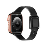 Cinturino magnetico con fibbia quadrata nera per Apple Watch Series, 7 45mm / 6&SE&5&4 44mm / 3&2&1 42mm, 7 41mm / 6&SE&5&4 40mm / 3&2&1 38mm