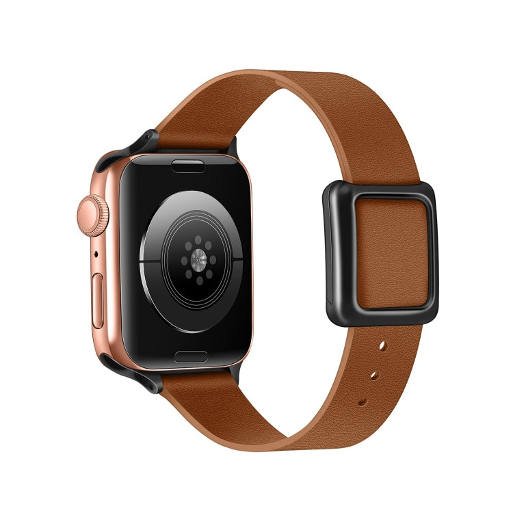 Cinturino magnetico con fibbia quadrata nera per Apple Watch Series, 7 45mm / 6&SE&5&4 44mm / 3&2&1 42mm, 7 41mm / 6&SE&5&4 40mm / 3&2&1 38mm