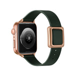 Cinturino magnetico con fibbia quadrata in oro rosa per la serie Apple Watch, 7 45mm / 6&SE&5&4 44mm / 3&2&1 42mm, 7 41mm / 6&SE&5&4 40mm / 3&2&1 38mm