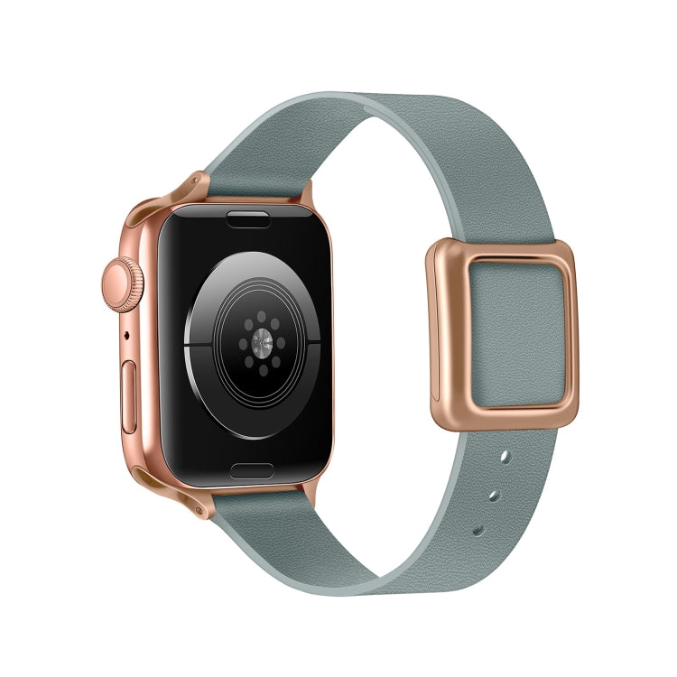 Cinturino magnetico con fibbia quadrata in oro rosa per la serie Apple Watch, 7 45mm / 6&SE&5&4 44mm / 3&2&1 42mm, 7 41mm / 6&SE&5&4 40mm / 3&2&1 38mm