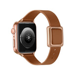Cinturino magnetico con fibbia quadrata in oro rosa per la serie Apple Watch, 7 45mm / 6&SE&5&4 44mm / 3&2&1 42mm, 7 41mm / 6&SE&5&4 40mm / 3&2&1 38mm